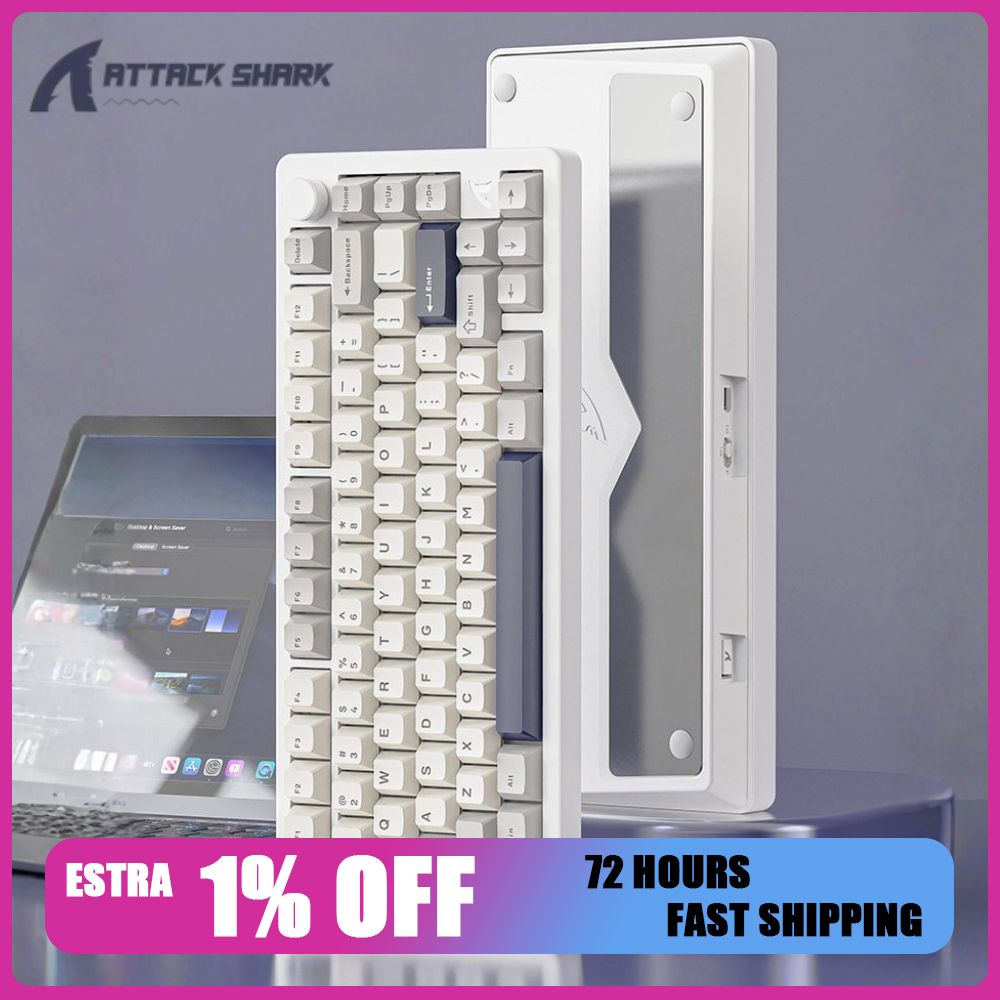 Gaming Accessories Rgb - Attack Shark X86 Mechanical Keyboard Aluminum