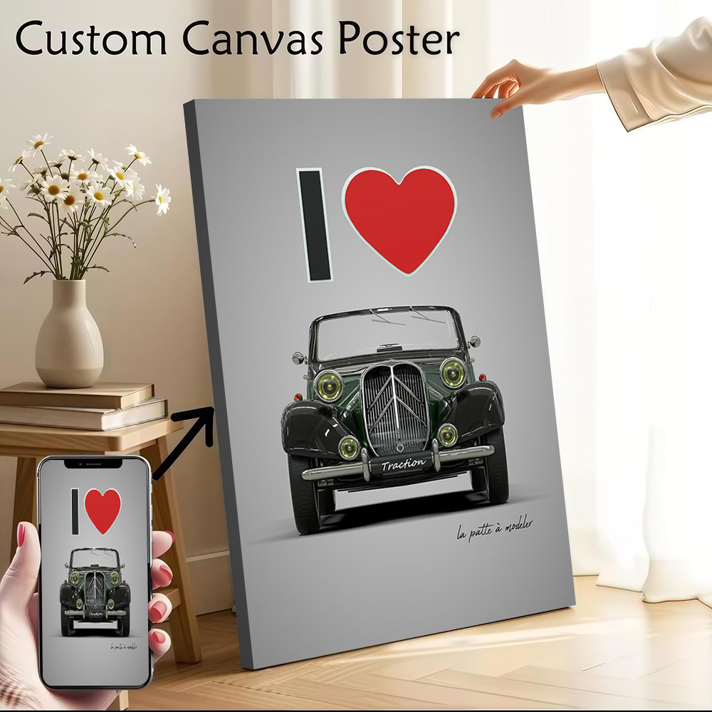 Gaming Accessories For Room - I Love Traction Printed Canvas Poster