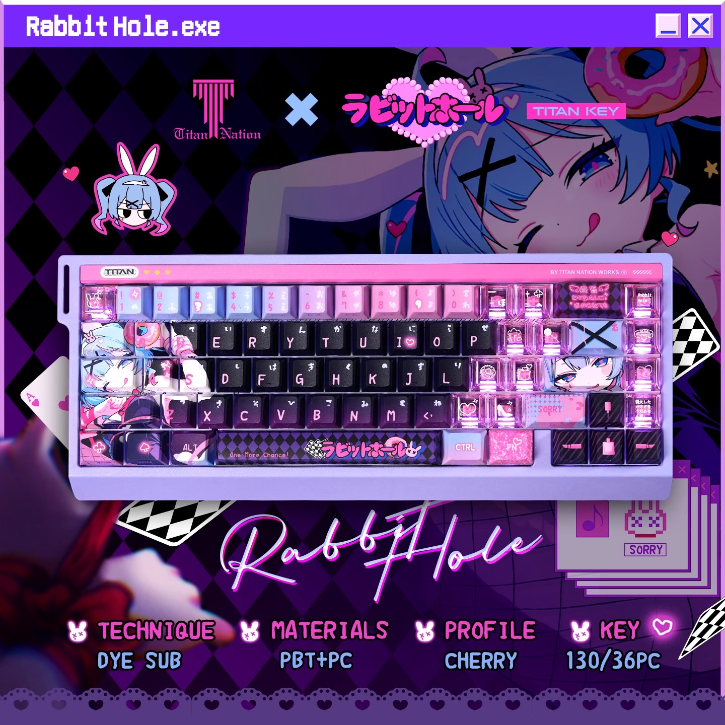 Anime Rabbit Hole Theme Custom - Gaming Accessories Aesthetic review and price