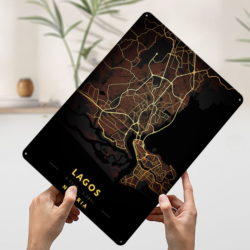Lagos City Map Poster Customiz - Gaming Accessories Europe review and price