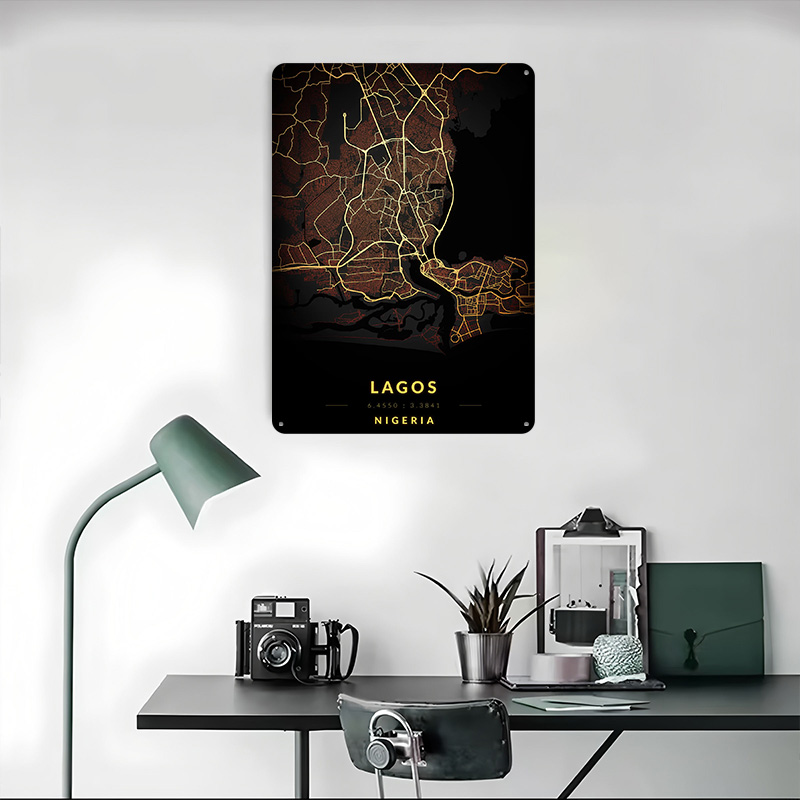 Lagos City Map Poster Customiz - Gaming Accessories Europe review and price