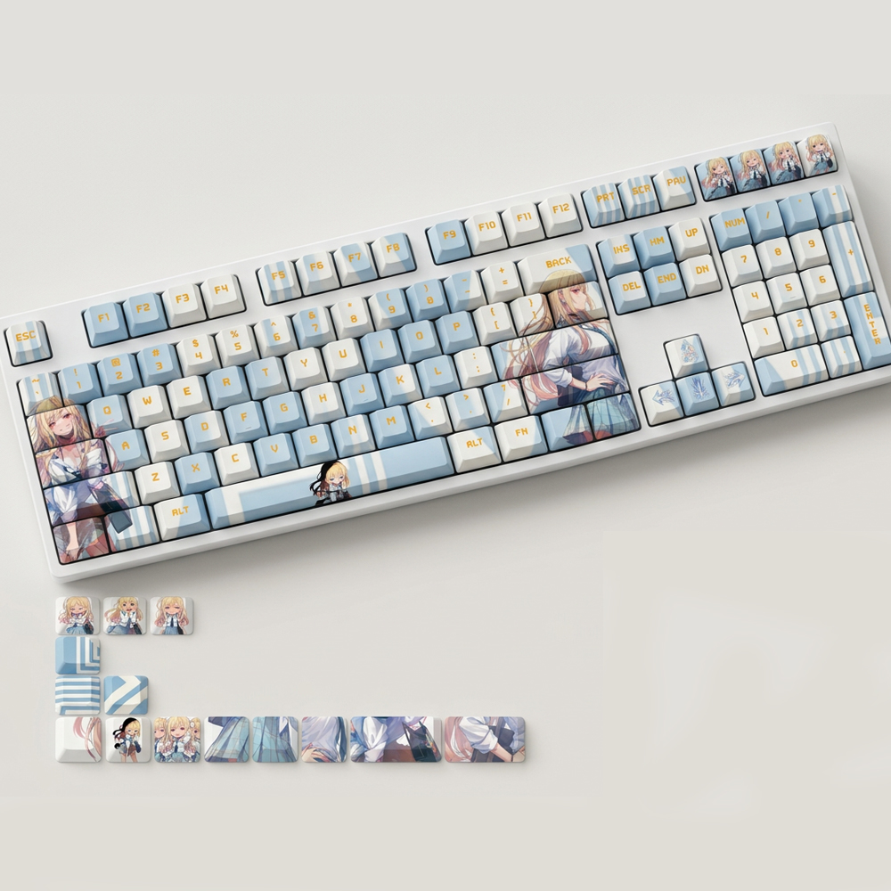 Anime Gaming Keycaps 122 Keys  - Gaming Accessories Aesthetic review and price