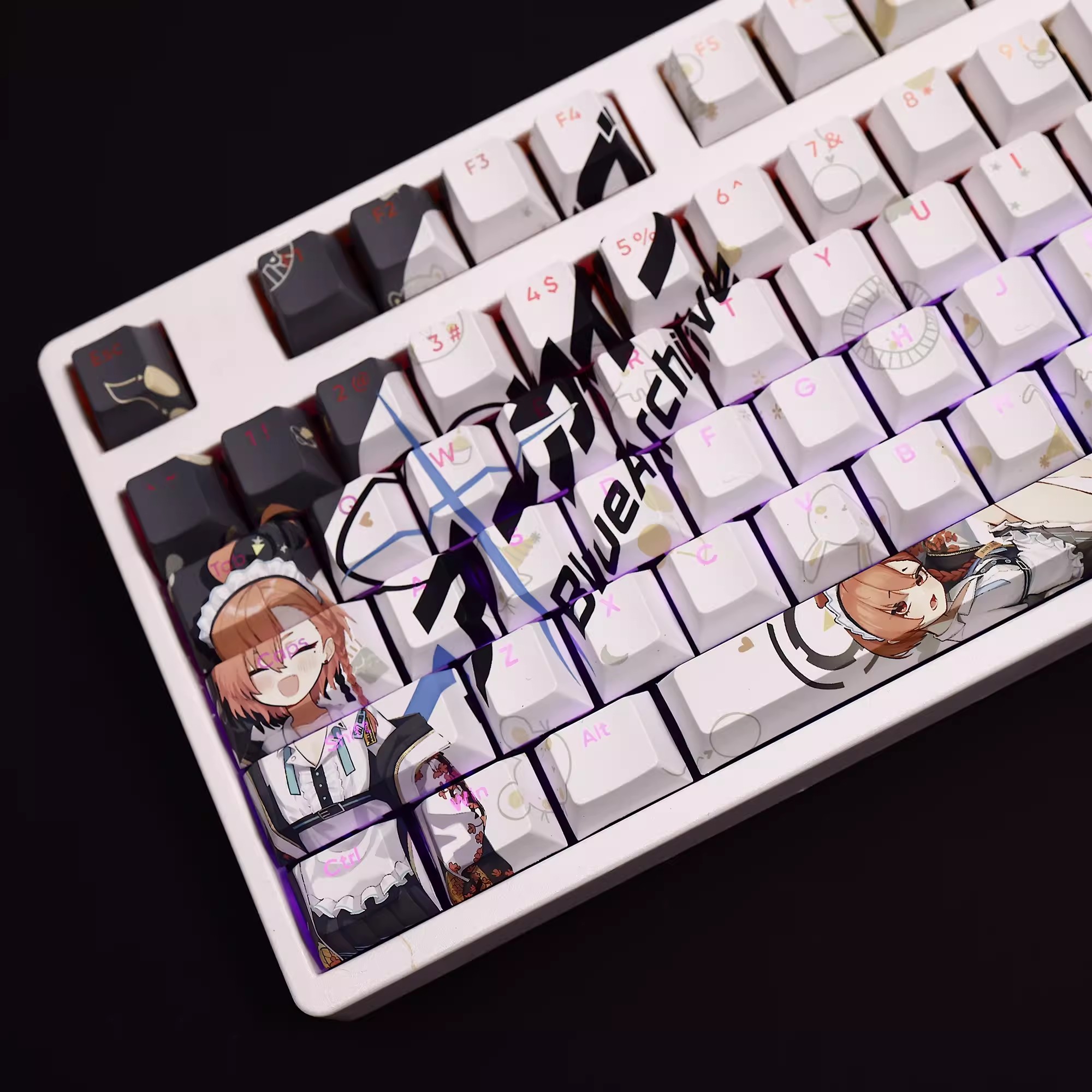 108 Keys/set Blue Archive Mika - Gaming Accessories Aesthetic review and price