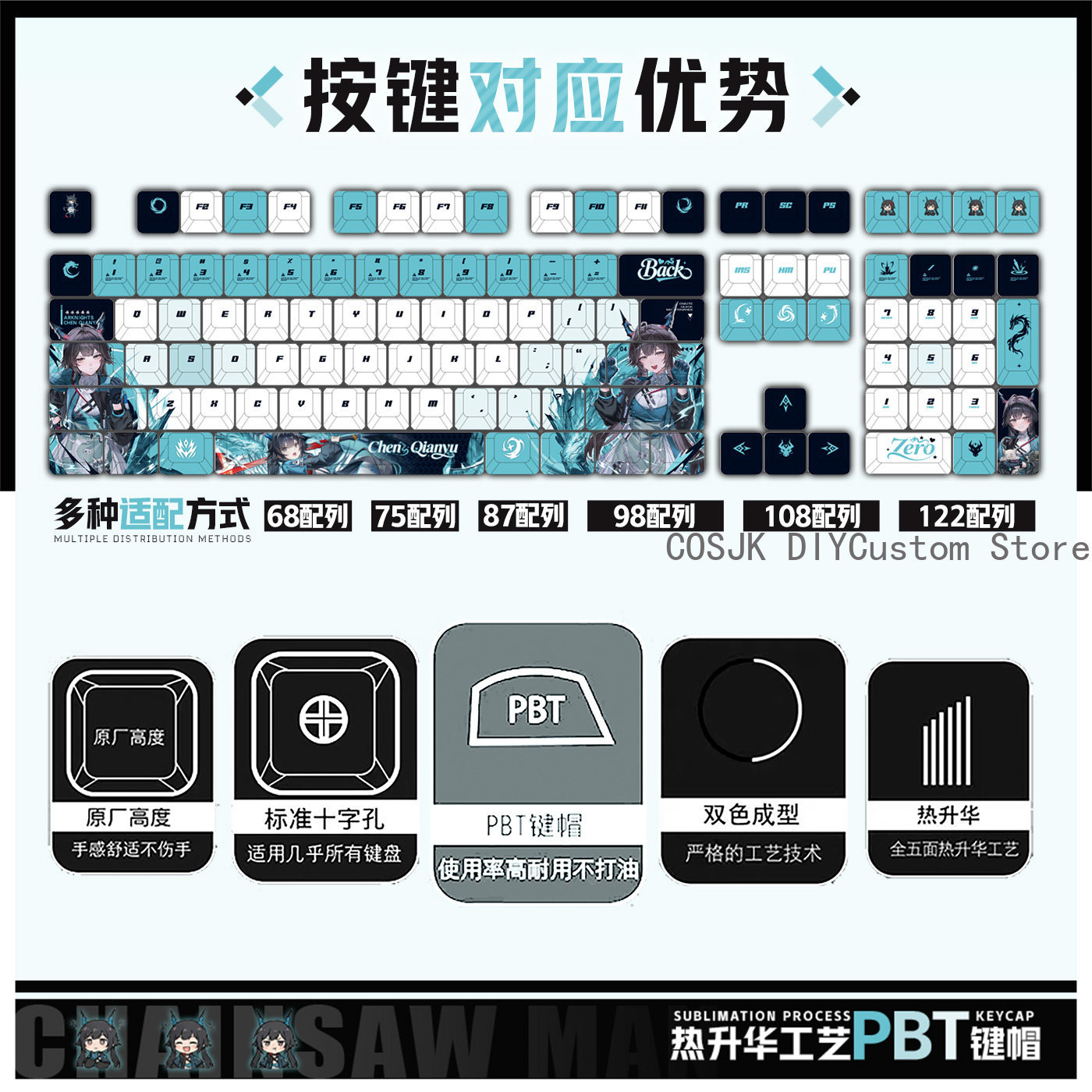 122 Keys Anime Chen Qianyu Ark - Gaming Accessories Gamestop review and price