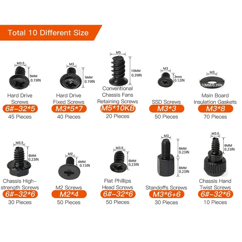 400 PCS Computer Screws Kit, M - M2 Heatsink Cooler review and price