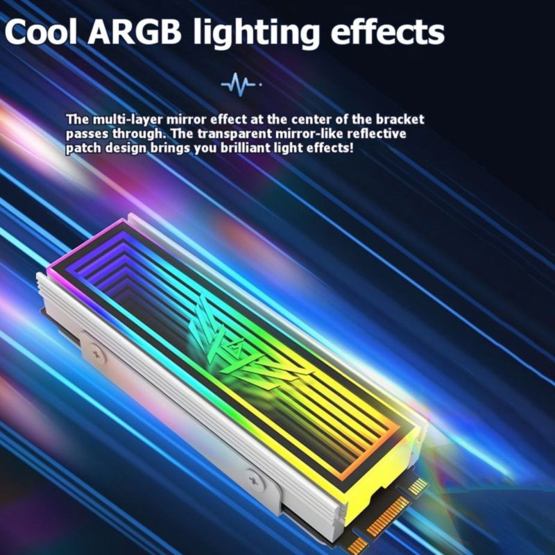 DT21 5V ARGB Sync M.2 SSD Heat - M2 Heatsink Cooler review and price
