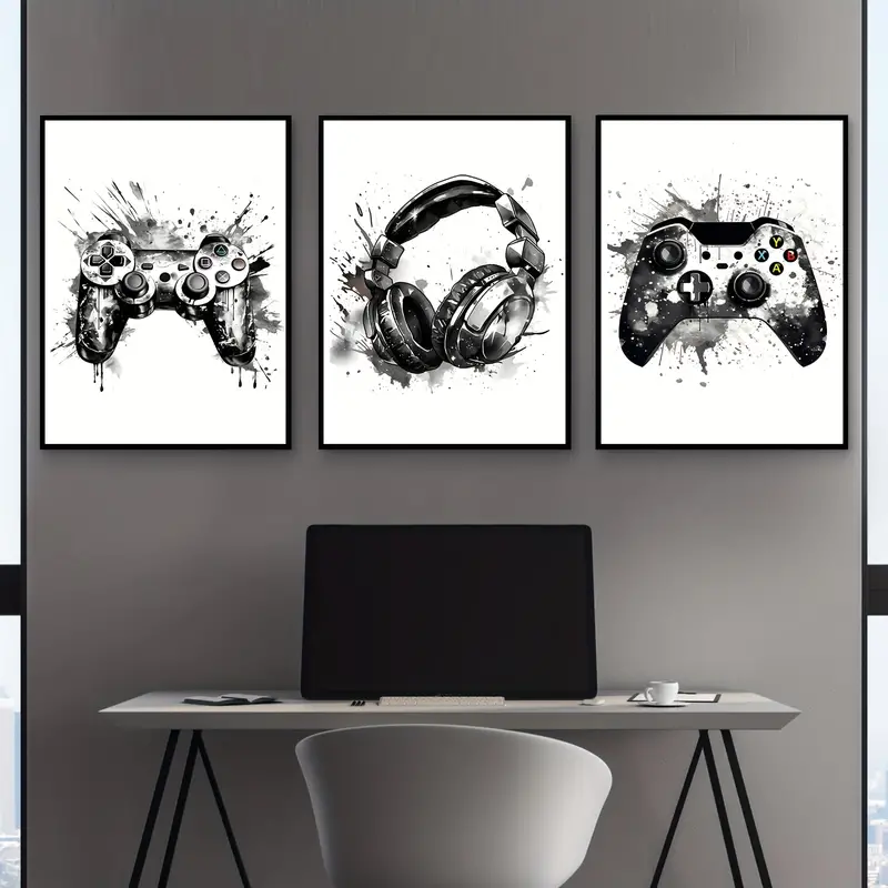 3pcs frameless Canvas Painting - Gaming Accessories For Room review and price