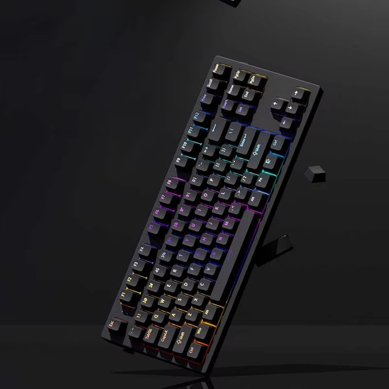 130+ Keys Black Custom Double  - Gaming Accessories Aesthetic review and price